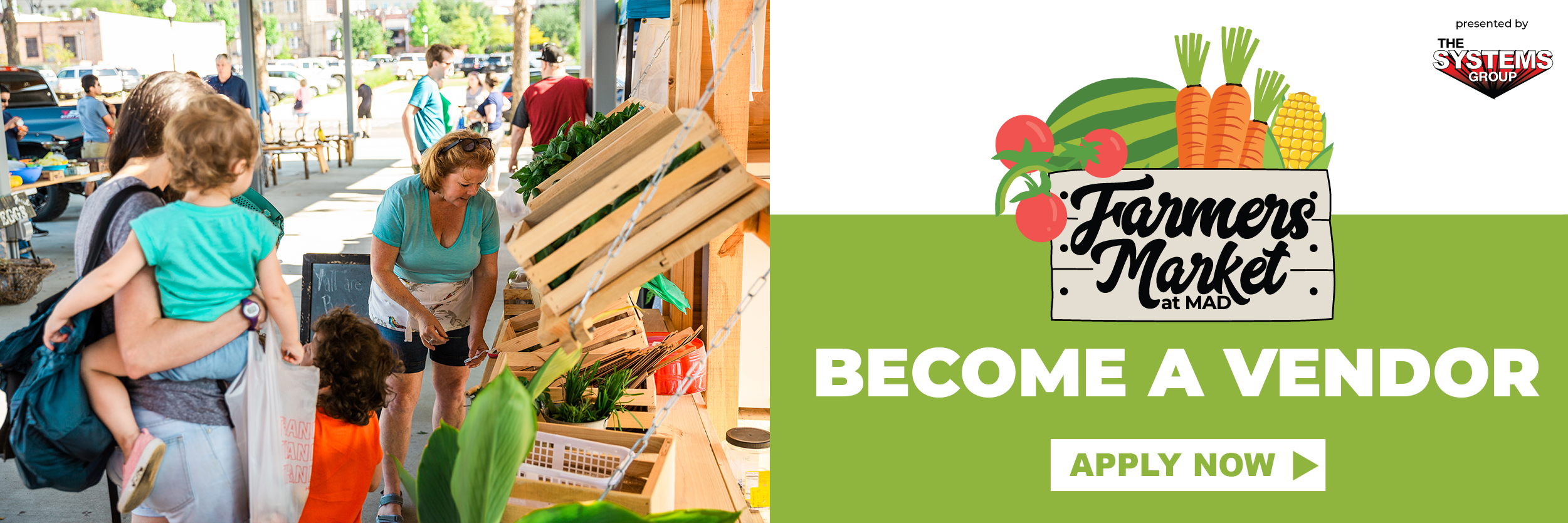 Farmers Market at MAD vendor banner