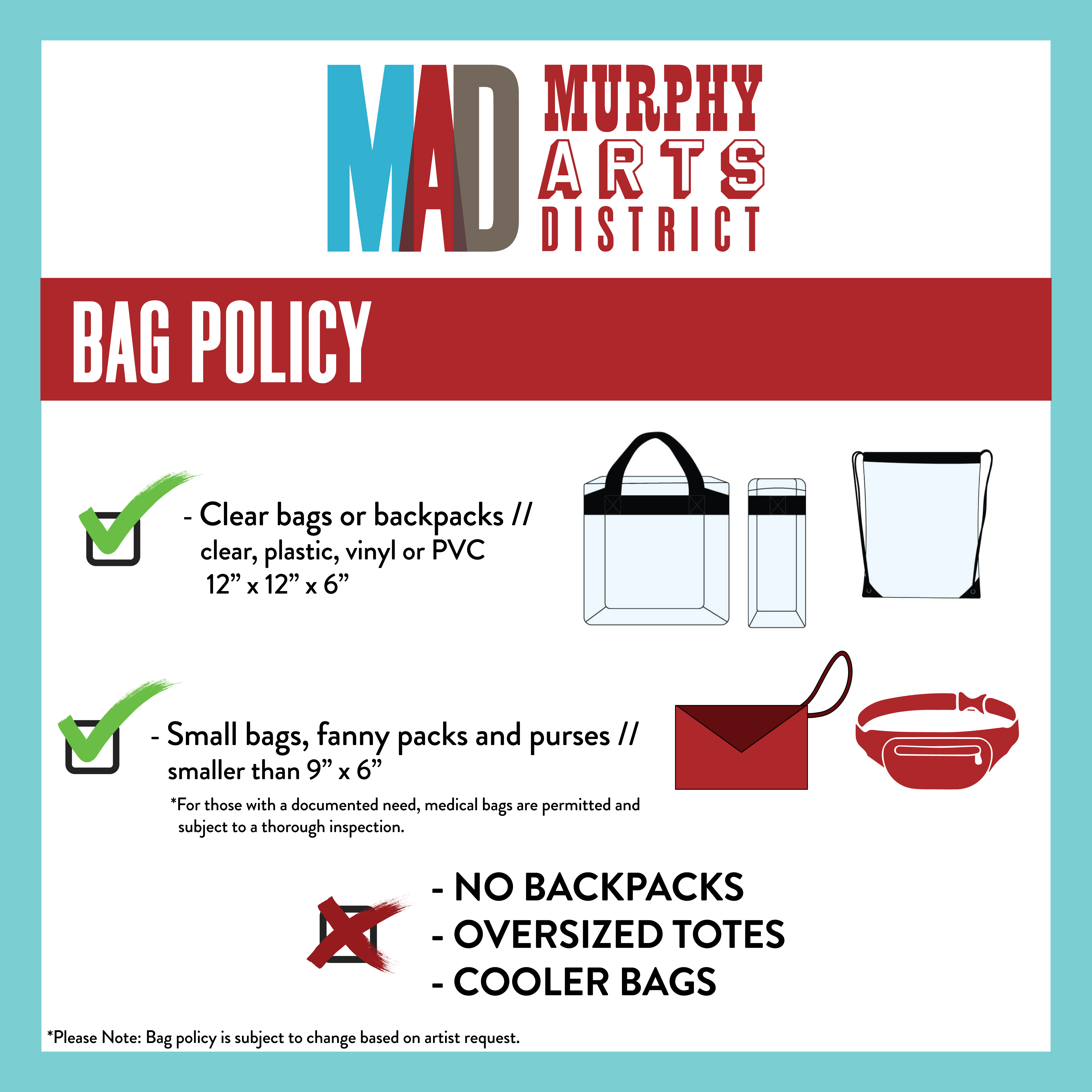 New Bag Policy