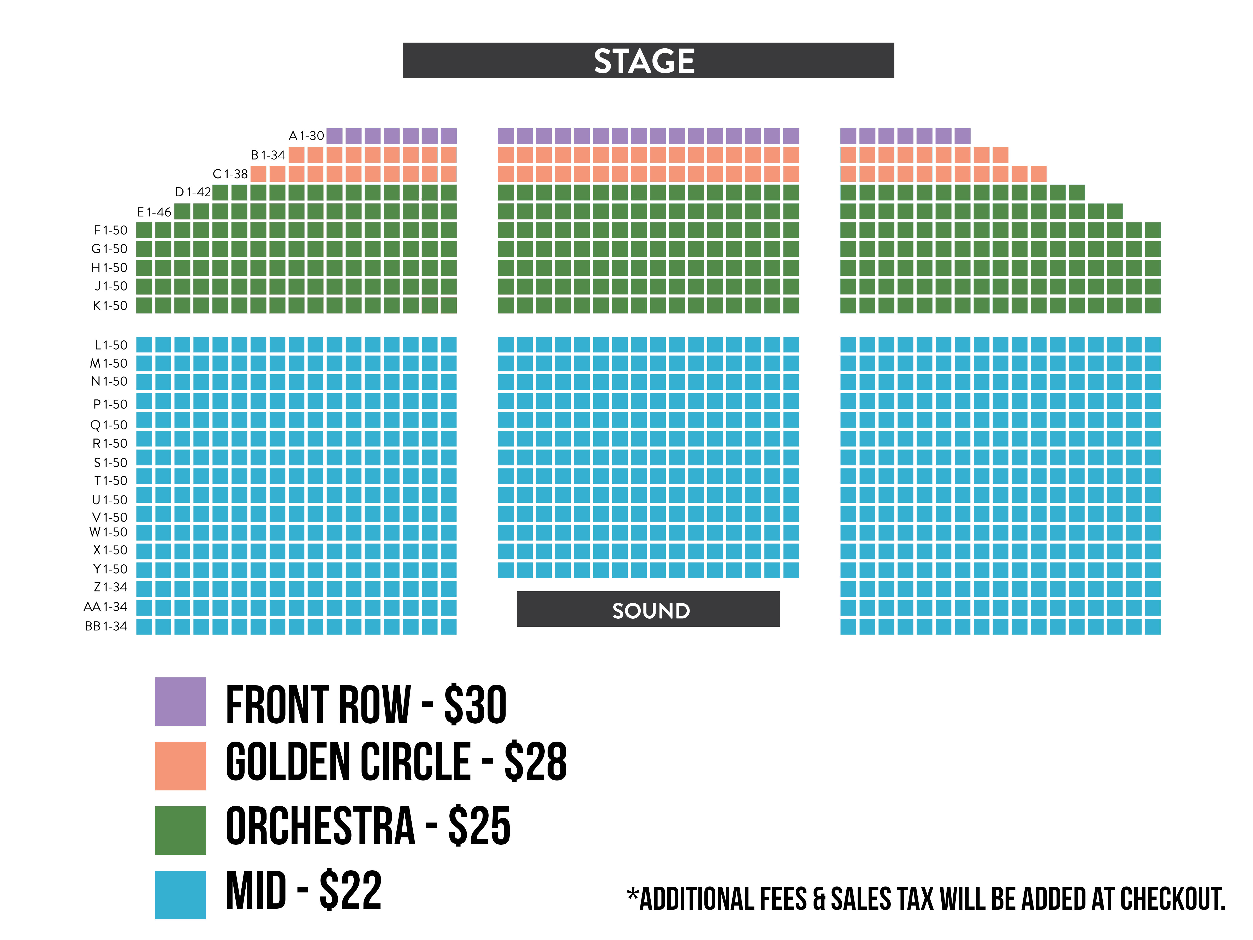 Wildflowers seating chart