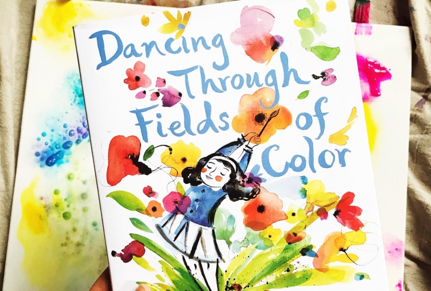 Dancing through fields of color